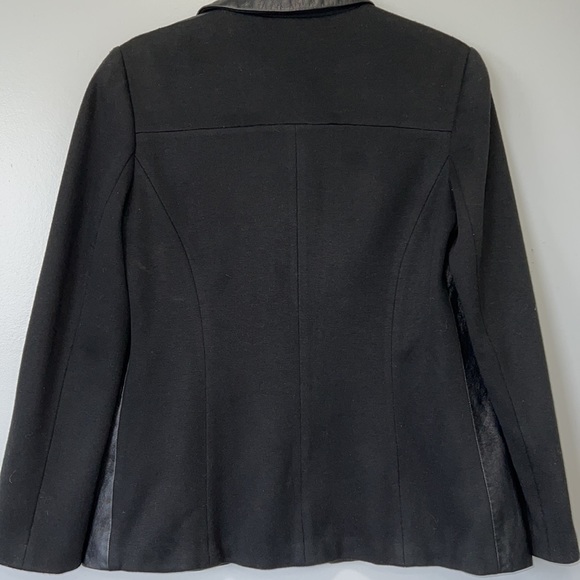 MAXAZRIA  black mixed/ leather jacket 🇺🇸 - Picture 4 of 9